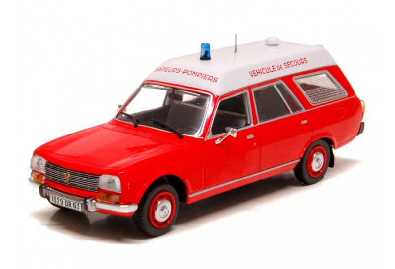 Peugeot 504 Break Ambulance Pompiers  Véhicule de Secours