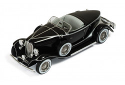 Auburn Boat Tail Roadster 1933 Noir et argent