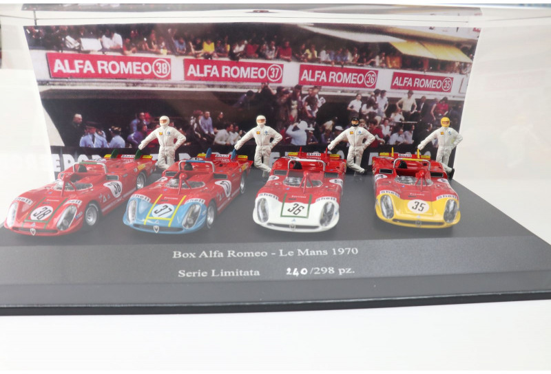 Alfa Romeo - Set 4X 33.3 Autodelta Le Mans 1970 - n35