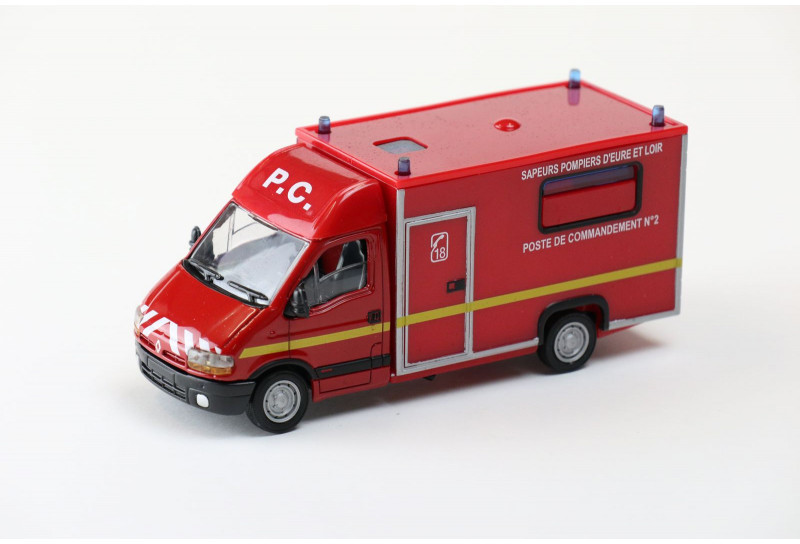 Renault Master cellule Poste de commandement – Sapeurs pompiers d’eure et loire